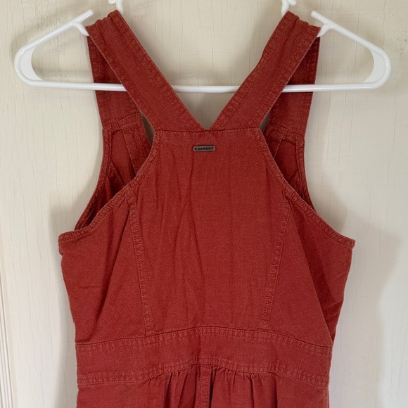 Prana Hemp/Organic Cotton Terracotta Button-Down Midi Dress - Picture 5 of 13